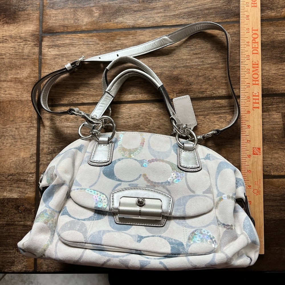 Coach Kristin Embossed Sequin Bag